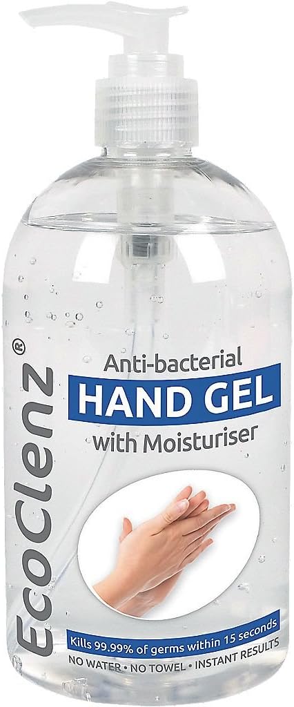 EcoClenz Anti-Bacterial Hand Gel 500ml 6 Pack