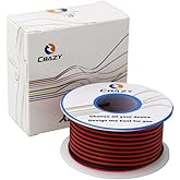 CBAZY 28AWG 2pin RED Black Wire Hardwire 2 Wire 300V 15 Meters /49.2ft Red+Black Total 30m