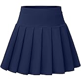 NUMYEAN Girls Uniform Skirts Pleated Uniform Tennis Skort with Pockets for Toddler Girl 2-12 Years