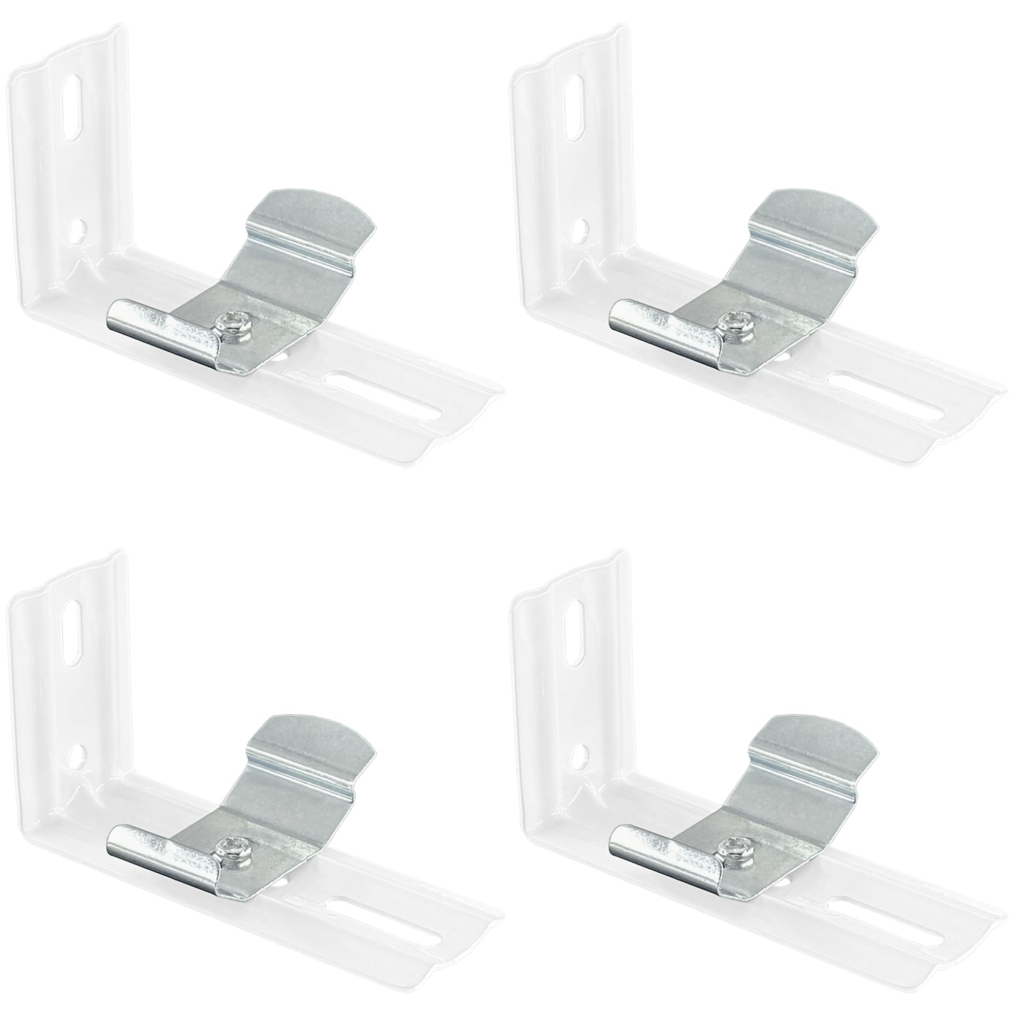 4 Sets Right Angle Vertical Blind Fixings Brackets,L Shaped Venetian Blind Accessories