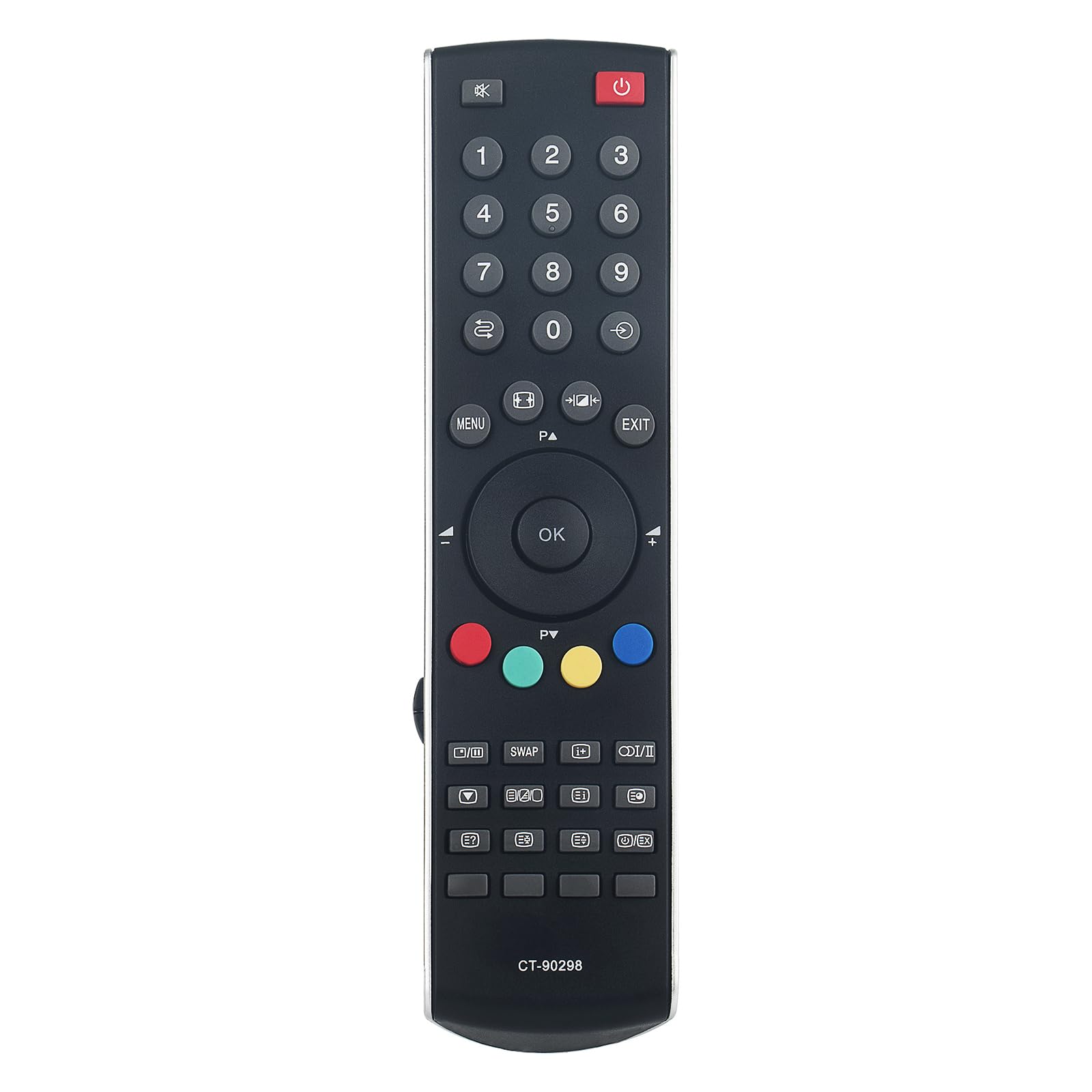 AULCMEET Replacement Remote Control CT-90298 Fit for Toshiba LCD LED TV AV50*Series 32AV500 19AV500P 19AV501P 32AV501