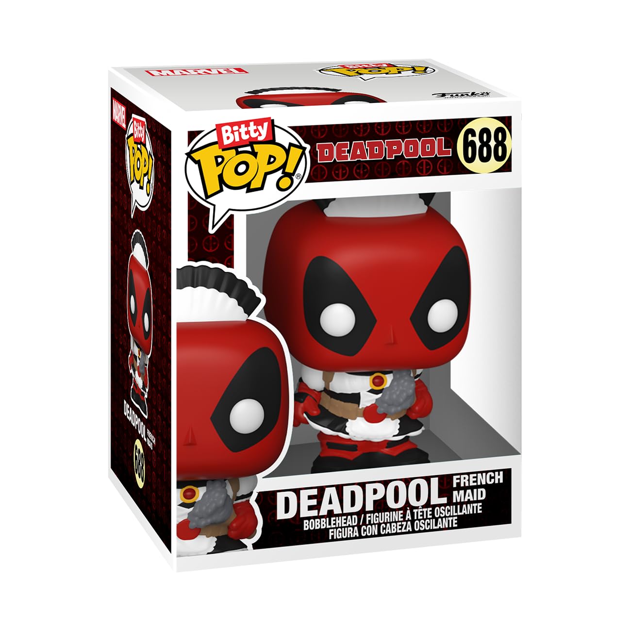 Funko Bitty POP! Deadpool - Bathtime, 4-Pack and A Surprise Mystery Mini Figure - 0.9 Inch (2.2 Cm) Collectable - Stackable Display Shelf Included - Gift Idea - Party Bags Stocking - Cake Topper
