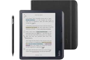 Kobo Libra Colour Black eReader with Case Bundle
