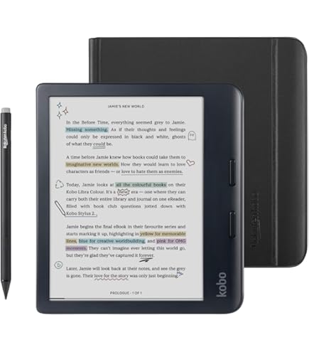Amazon.com: Kobo Libra 2 White Bundle with Black SleepCover