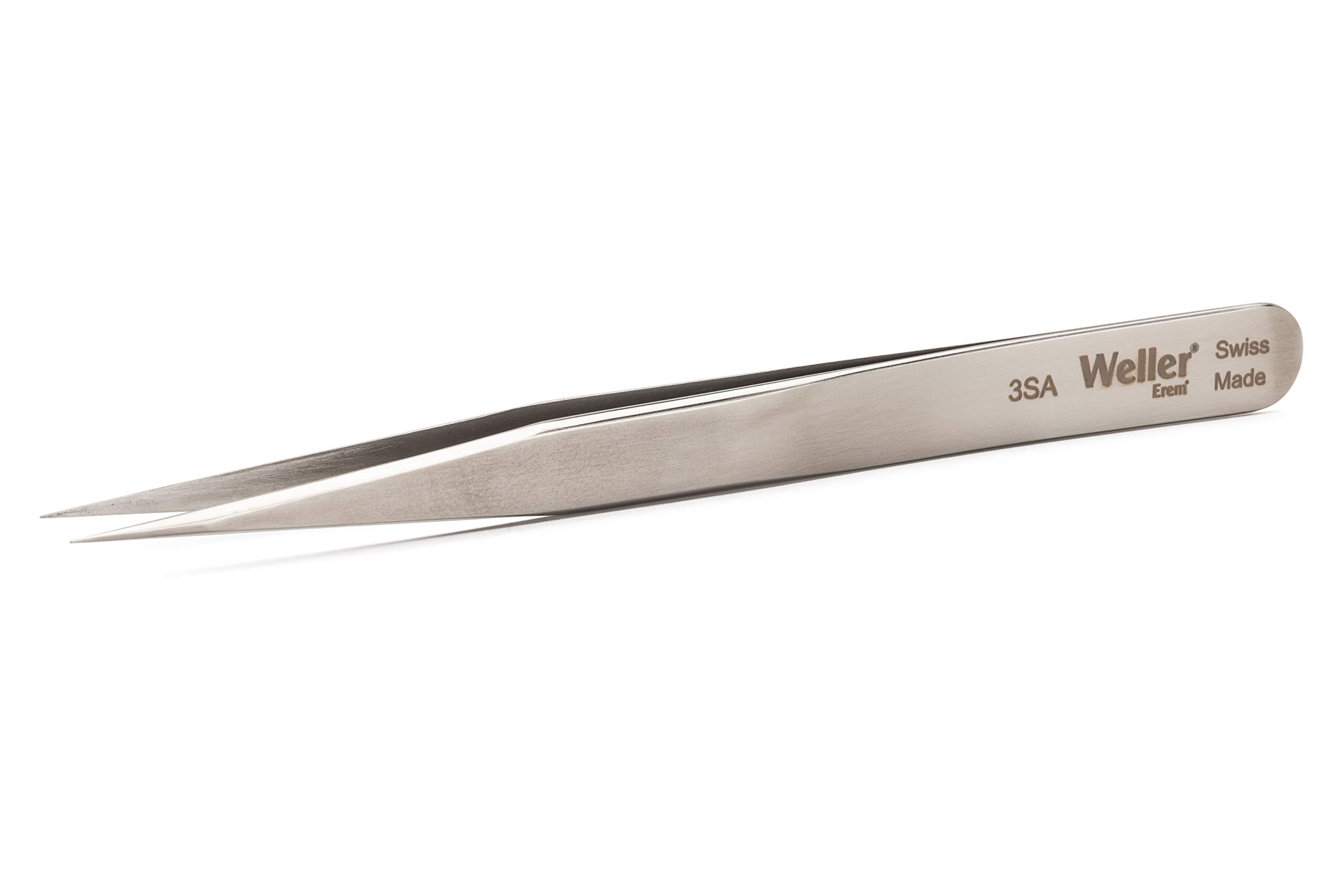 Weller Erem 3SA Precision Tweezers with Pointed Tips for Work in Microelectronics