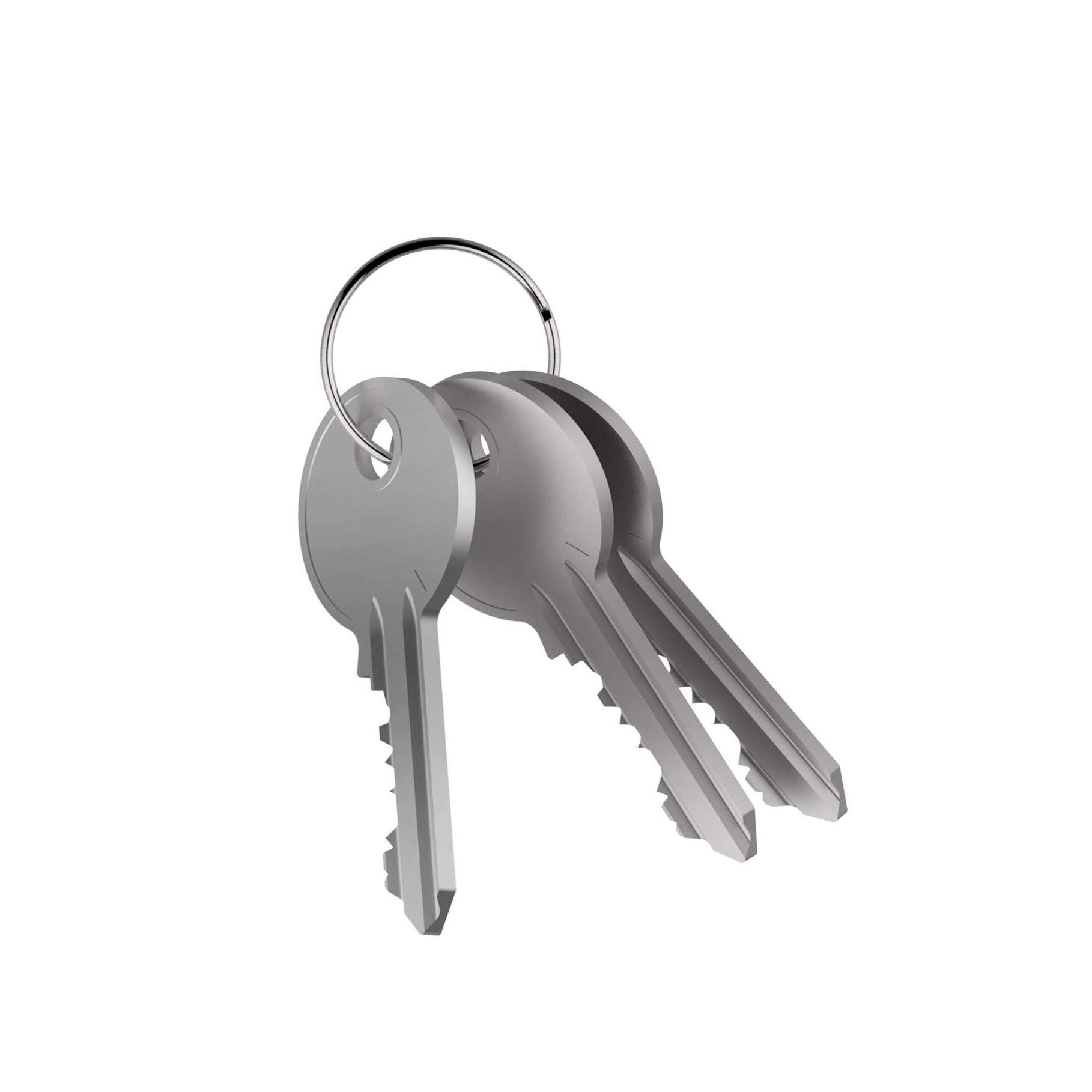 kingforest KINGFOREST 100-Pack Split Key Rings (1 Inch/25mm) - Silver Nickel Metal Keychain Rings for Keys, DIY Crafts, Bags & Accessories - Durable Bulk Keyring Hardware with Smooth Edges
