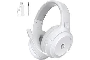 Wireless Gaming Headset for PS5, PS4, PC, Switch - Bluetooth 5.3 with Noise Canceling Microphone, 50-Hour Battery, Type-C Cha