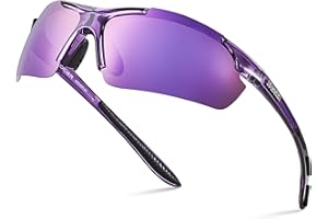 Xagger Polarized Sports Sunglasses for Men Women Wrap Around UV400 Running Baseball Softball Cycling Driving Glasses