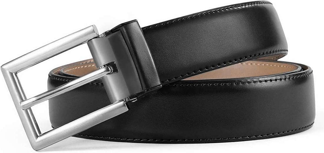 Mens Belt, Bulliant Genuine Leather Belt Adjustable for Men's Dress Jeans Golf Belt, Trim For Any Length at  Men’s Clothing store
