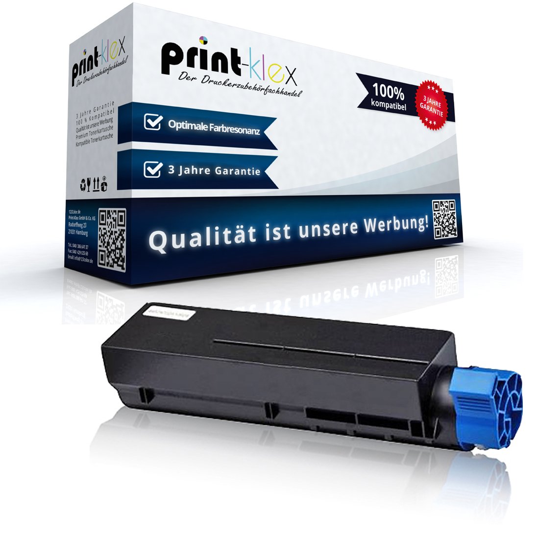 Print-Klex Compatible Toner Cartridge Compatible with Oki – 7000 pages – for OKI B412 B412DN B432 B432DN B512 B512DN 45807106 45807102 45807111 – Premium Pro Series