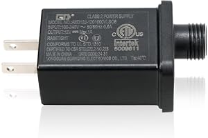 CYXG Replacement Adapter for Christmas Inflatables, Plug for 5-6 ft Christmas Blow Up, 1A 12V Class 2 Power Unit, Transformer US Plug for Xmas Inflatable, for 0.8A 1A Blower