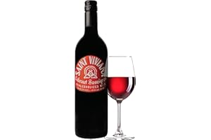 Saint Viviana Non-Alcoholic Cabernet Sauvignon, Non Alcoholic Red Wine, Gluten Free, Low Sugar, Zero Proof, California Dealcoholized Wine, Blackberry, Plum, Coffee & Vanilla Notes, 24.6 fl oz Bottle