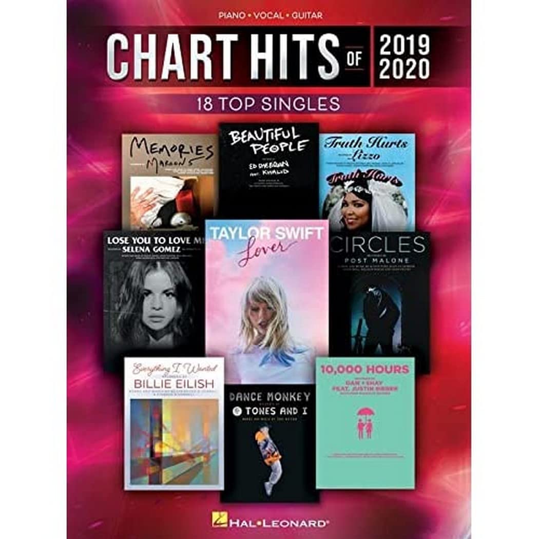 Chart Hits of 2019-2020 Piano/Vocal/guitar Songbook: 18 Top Singles (Chart Hits Of (Year))