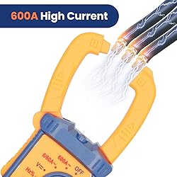 Digital Multimeter Tester 6000 Counts Amp Clamp