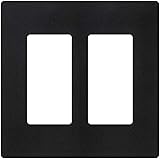 Lutron Claro 2 Gang Decorator Wallplate, SC-2-MN, Midnight