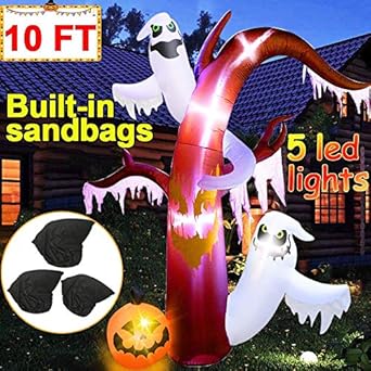 Amazon Com 10 Ft Halloween Yard Inflatable Decorations Light Up
