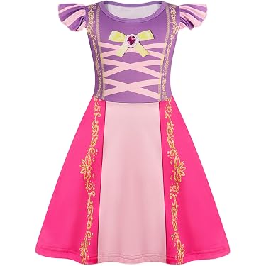 TiaoBug Pyjama Licorne Sirène Fille Robe De Nuit Coton Sans Manche 3-10 Ans
