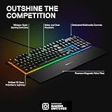 SteelSeries Apex 3 Gaming Keyboard Silent 10-Zone RGB IP32 Waterproof view 3