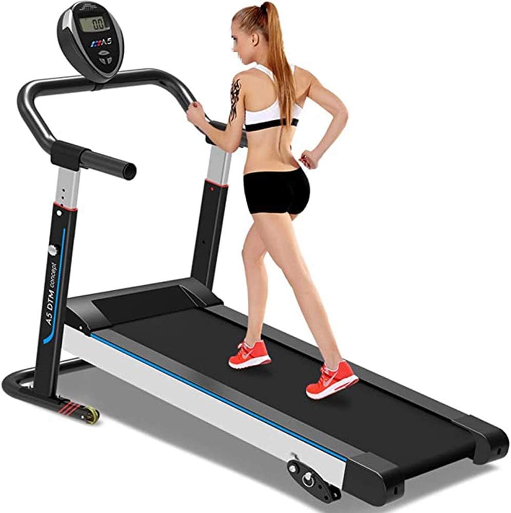Lhlbgdz Mechanical Treadmill Silent Folding Home Treadmill