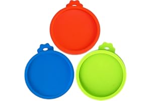 Yobbai 3 Pack Cat Food Cans Lids, Food Safe BPA Free & Dishwasher Safe,Silicone Can Lids Covers for Cat Food Cans