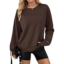 Dazevt Sweatshirts for Women Long Sleeve Crewneck Hoodies