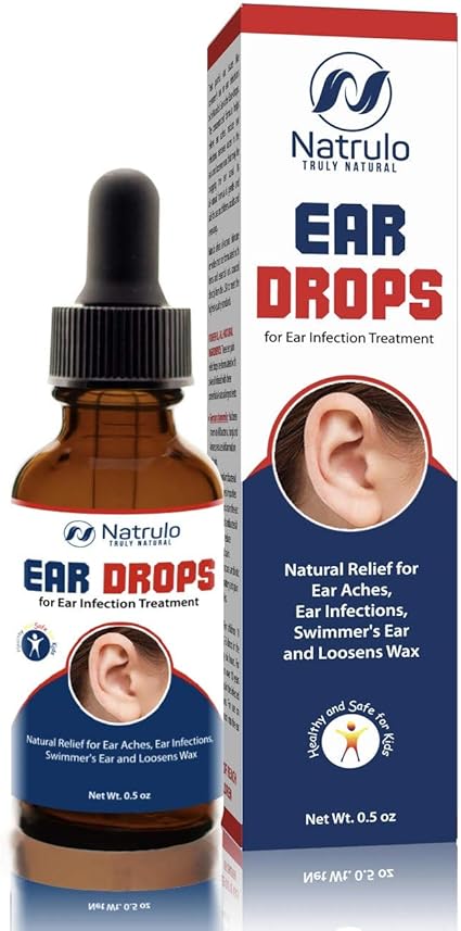 Amazon Com Natrulo Natural Ear Drops For Ear Infection Treatment Homeopathic Herbal Eardrops For Adults Children Pets Relieves Ear Aches Infections Swimmer S Ear Loosens Wax Kids Safe Made In