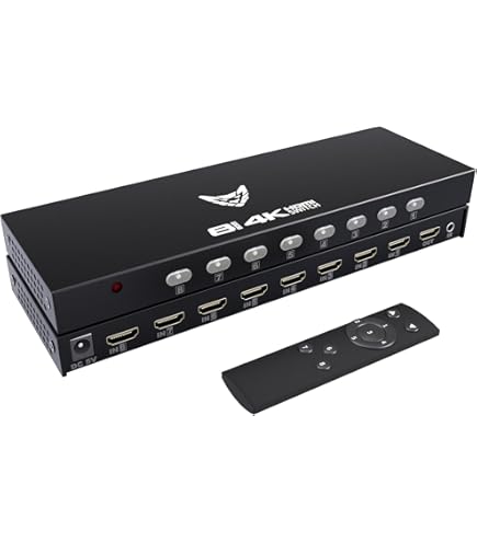 HDMI Switch 7 IN 1 OUT - Supporto 4K 60Hz, HDR, Dolby Vision - Per PS5, Xbox, Fire Stick E Altri - Foto 7