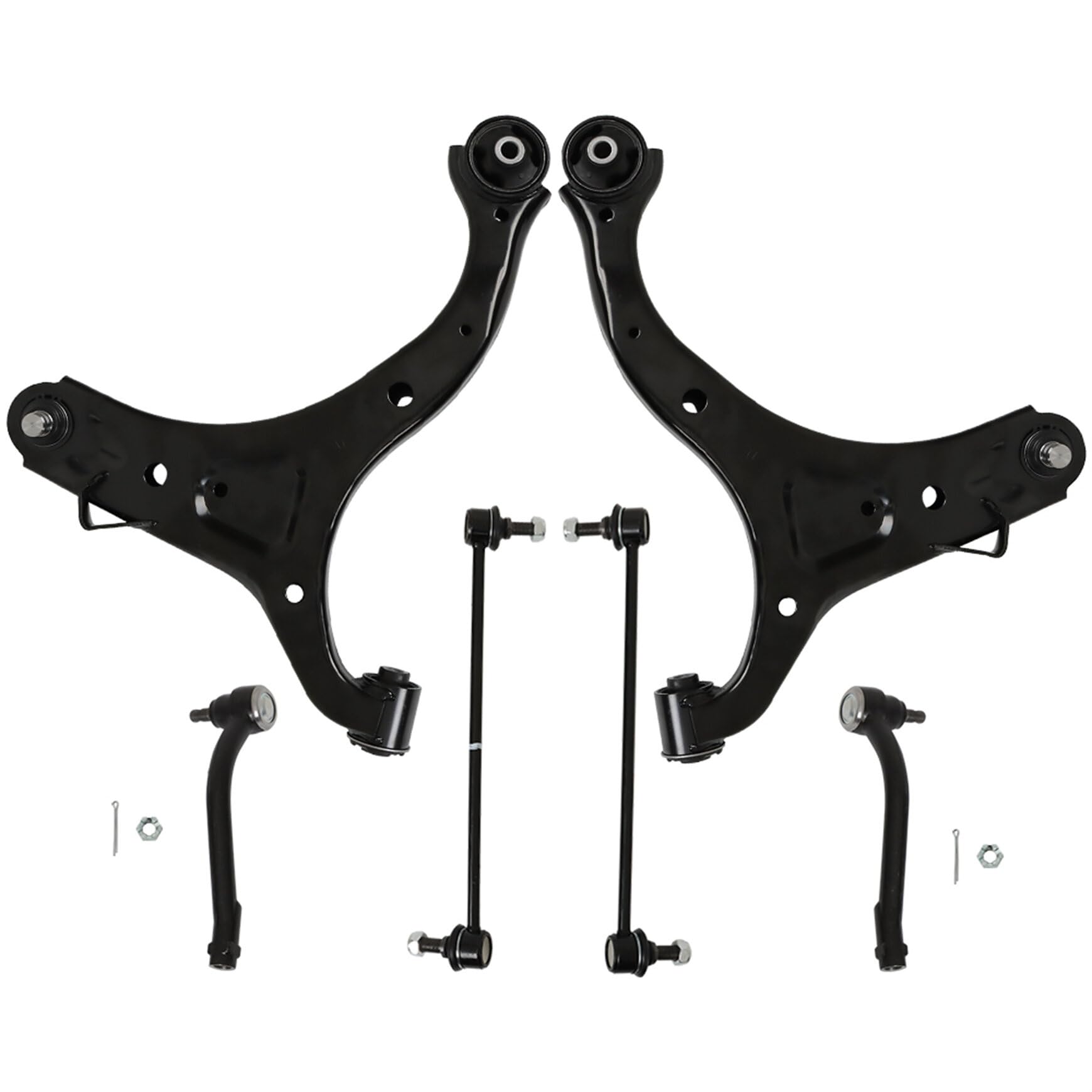Photo 1 of Silscvtt Front Lower Control Arms Tierods Sway Bars Kit Replacement for Hyundai Santa Fe 2010-2012 Replacement for Kia Sorento 2011-2013
