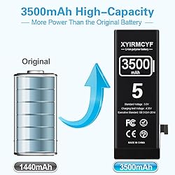 XYIRMCYF 3500mAh Super Capacity Battery Compatible