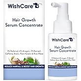 WishCare Hair Growth Serum Concentrate - 3% Redensyl, 4% Anagain, 2% Baicapil, Caffeine, Biotin, Plant Keratin &amp; Rice Water