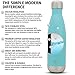 Simple Modern Stainless Steel Vacuum Insulated Double-Walled Wave Bottle, 25oz - Rock Candy Blue, Wave Water Bottle
