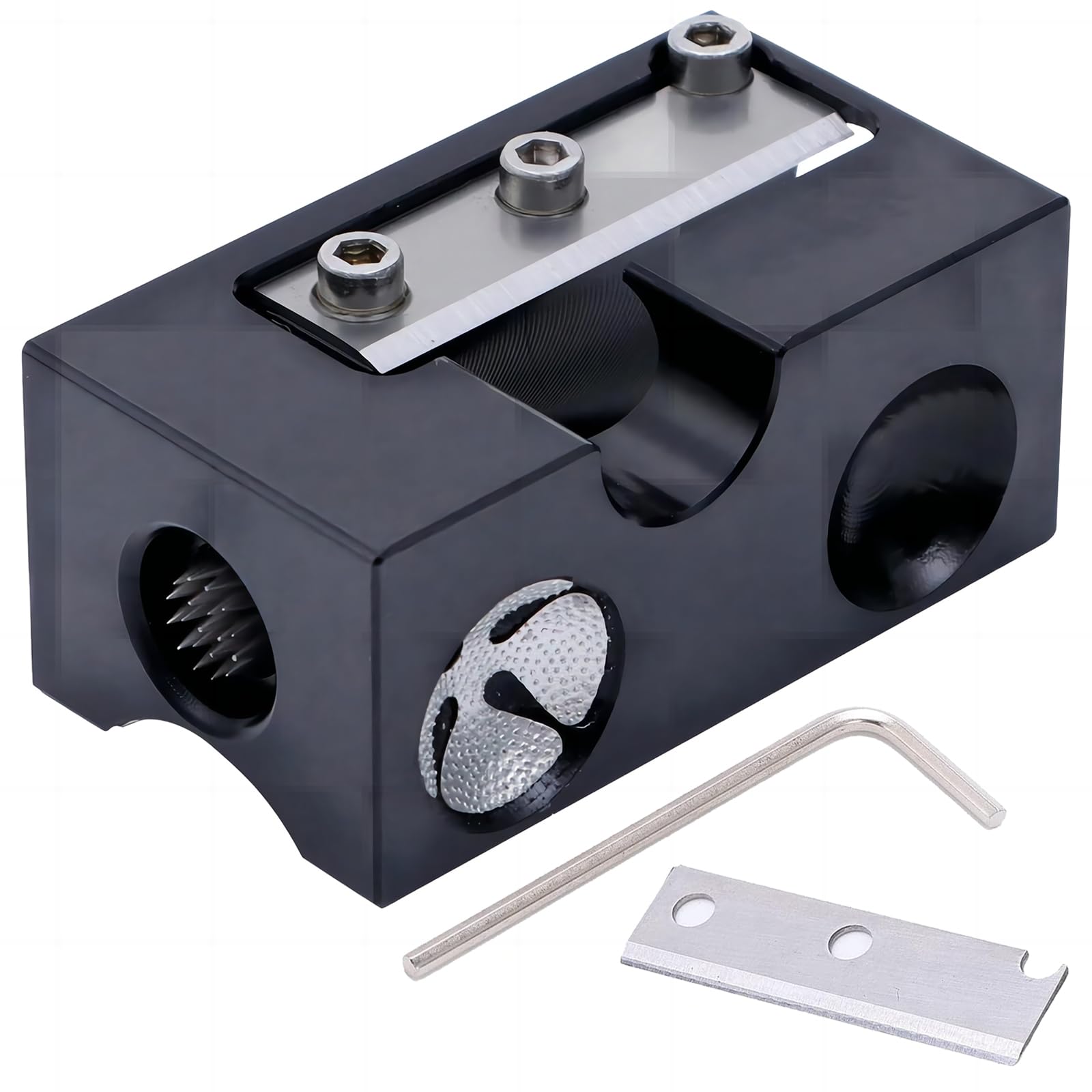 RUNQIN OUTDOOR 8 in 1 Billiard Tip Tool, Multifunctional Tip Repair Shaper, Cue Pinprick Blade Accessory, Billiards Pool Cue Puntali Repair Tool