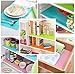 HityTech 6 Pack Refrigerator Liners, Washable Refrigerator Mats Liners Waterproof Fridge Pads Mat Shelves Drawer Table Mats 17 3/4