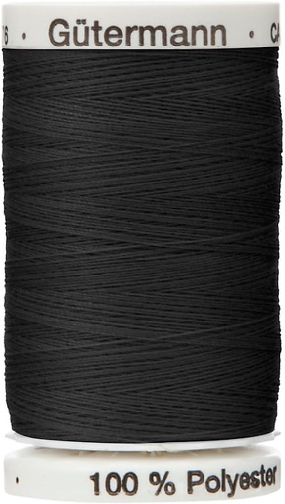 Gütermann Black 000 Top Stitch Thread 30m Extra Strong Polyester