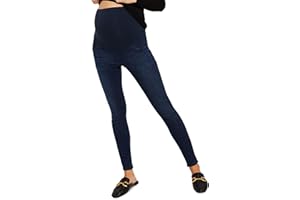 Motherhood Maternity Womens Indigo Blue Over The Belly Classic Bootcut Denim JeansJeans