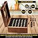 Beautiful Essential Oil Storage Organizer Box 36 Bottle - Holds 5-15ml &10ml Roller Bottles - Free Roller Bottle Opener & 192 EO Labels - Wooden Oil Case Holder