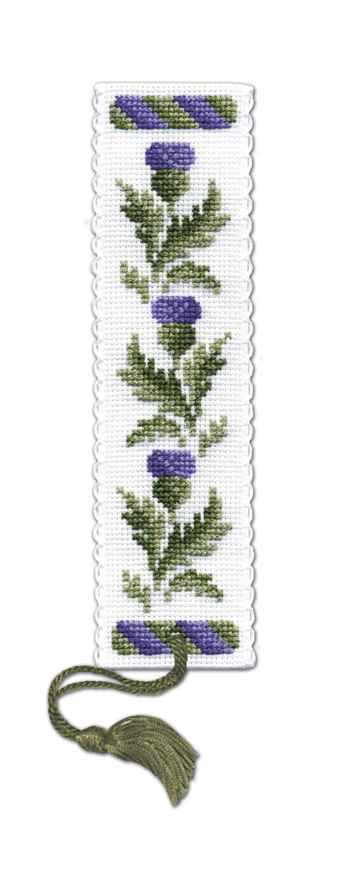 Textile Heritage Collection Cross Stitch Bookmark Kit - Victorian Thistles