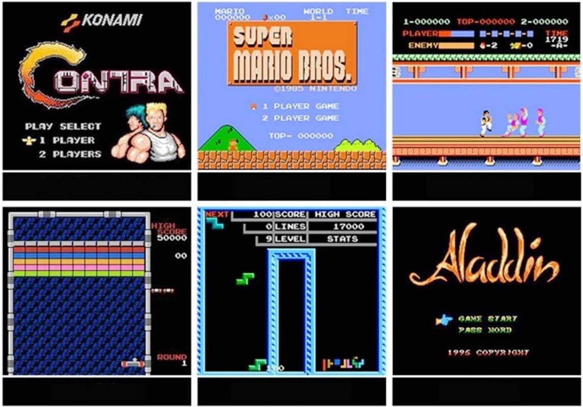 Oriflame Classic Game Console Built-in 621 Game in TF Card, with 2 Joysticks, Video Game Console, Handheld Game Player Console for Family TV HDMI HD us35: Toys & Games