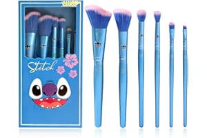 HAMOWTUX Stitch Stuff Stitch Gifts for Girls Makeup Brushes Gift Box Magic Eye Shadow Eyeliner Blending Lip Brush Anime Cosmetic Brush Set Collection
