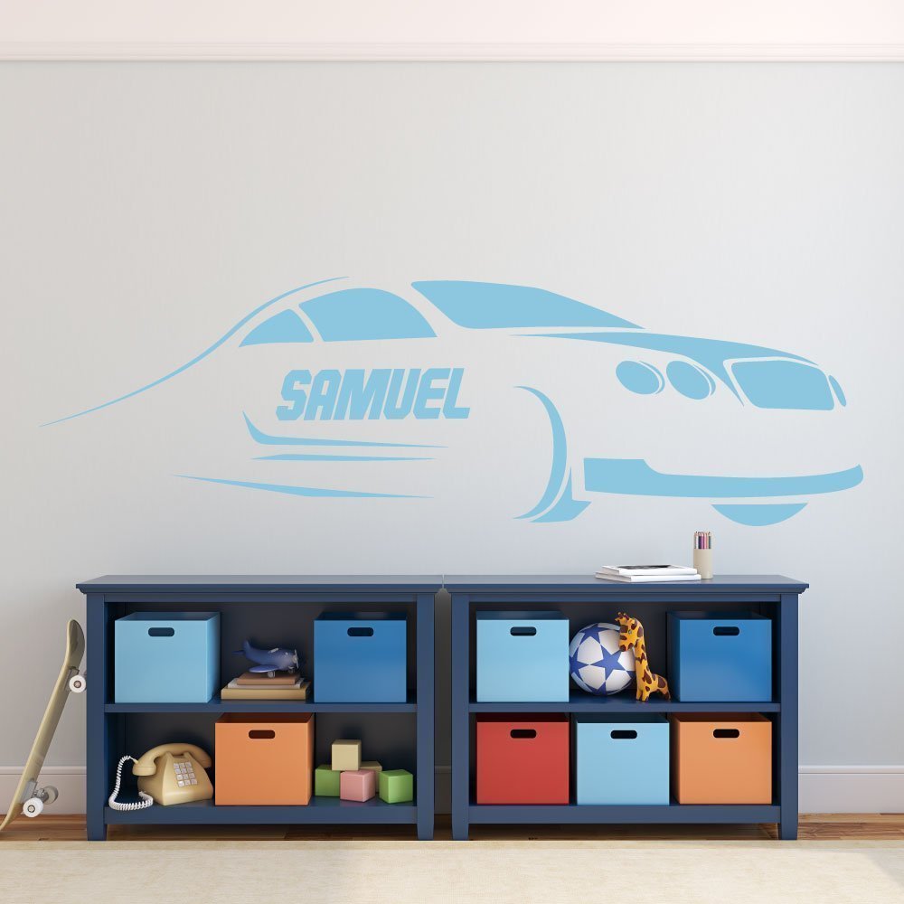Personalized Race Car Wall Decor Custom Name Vinyl Decal For Boy S Bedroom Playroom Or Gameroom Baby Shower Or Birthday Gift