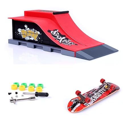 Mini Finger Skateboard und Ramp Zubehör Set