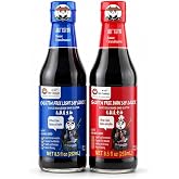 Premium Double Brewed Soy Sauce King (Dark + Light) | All-Purpose Marinades, Stir-Fry, Dipping | Authentic Umami for Sushi, Ramen, BBQ | Gluten-Free, Non-GMO, Vegan, No Preservatives (Naturally Aged)