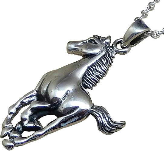 Amazon ヘッドのみ 職人のこだわり 躍動感溢れる Horseネックレス 馬ネックレス シルバーネックレス メンズネックレス シルバー925 シルバーペンダント メンズ シルバー ネックレス 925 アクセサリー トップのみ 0 ヘッドのみ チェーン無し ネックレス 通販