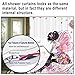 GWELL Trendy Pink Flower Fairy Girl with Butterfly Shower Curtain Polyester Fabric Waterproof/Mildew Resistant Bathroom Curtain with 12 Hooks (70.86X78.74-Inch, #17)
