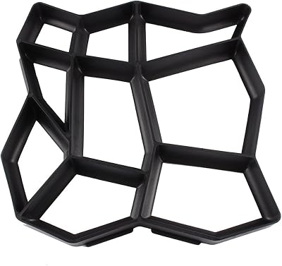 GOTOTOP 43cm Concrete Paving Mould Garden Path Stone Walkway DIY Plastic Mould