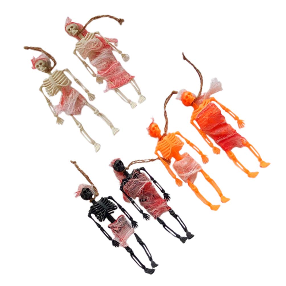 Toyvian 6pcs Skeleton Full Body Toy Figurine Posable Skeleton for Arts