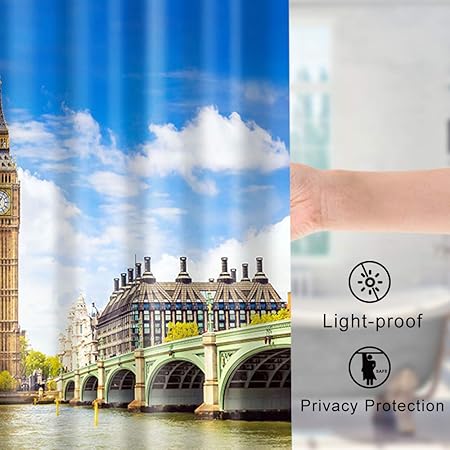 Shower Curtain Sets London Underground Map Tube Lines Theme Fabric