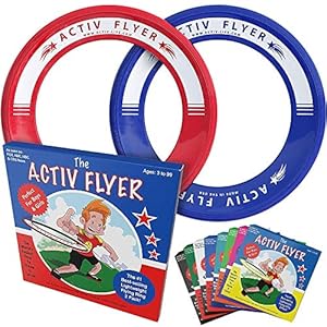 Activ Life Best Kid's Flying Rings [2 Pack] Fly Straight & Don’t Hurt - 80% Lighter Than Standard Flying Discs - Replace Screen Time with Healthy Family Fun - Get Outside & Play! - Made in USA