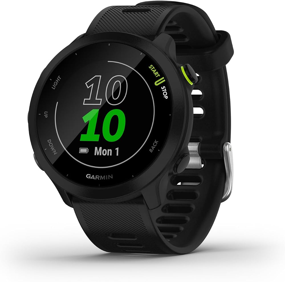 Garmin Forerunner 55 42mm GPS Running Smartwatch Lightweight Black