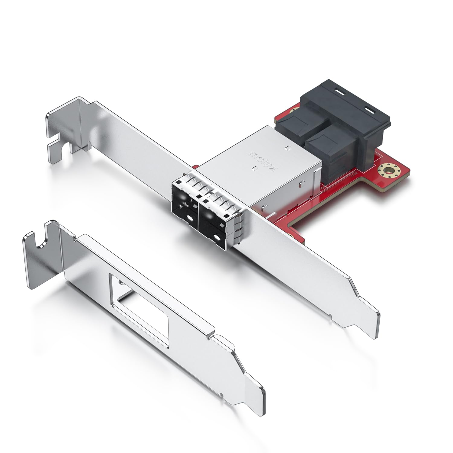 10Gtek Mini SAS Adapter SFF-8643 to SFF-8644 Dual Port Mini SAS Adapter